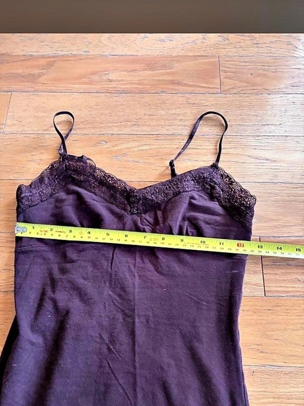BOZZOLO Lace Trim Mini Dress in Brown Size Small - Picture 5 of 5